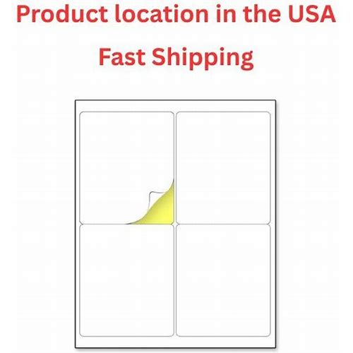 30 Large Matte White Labels - Sel…