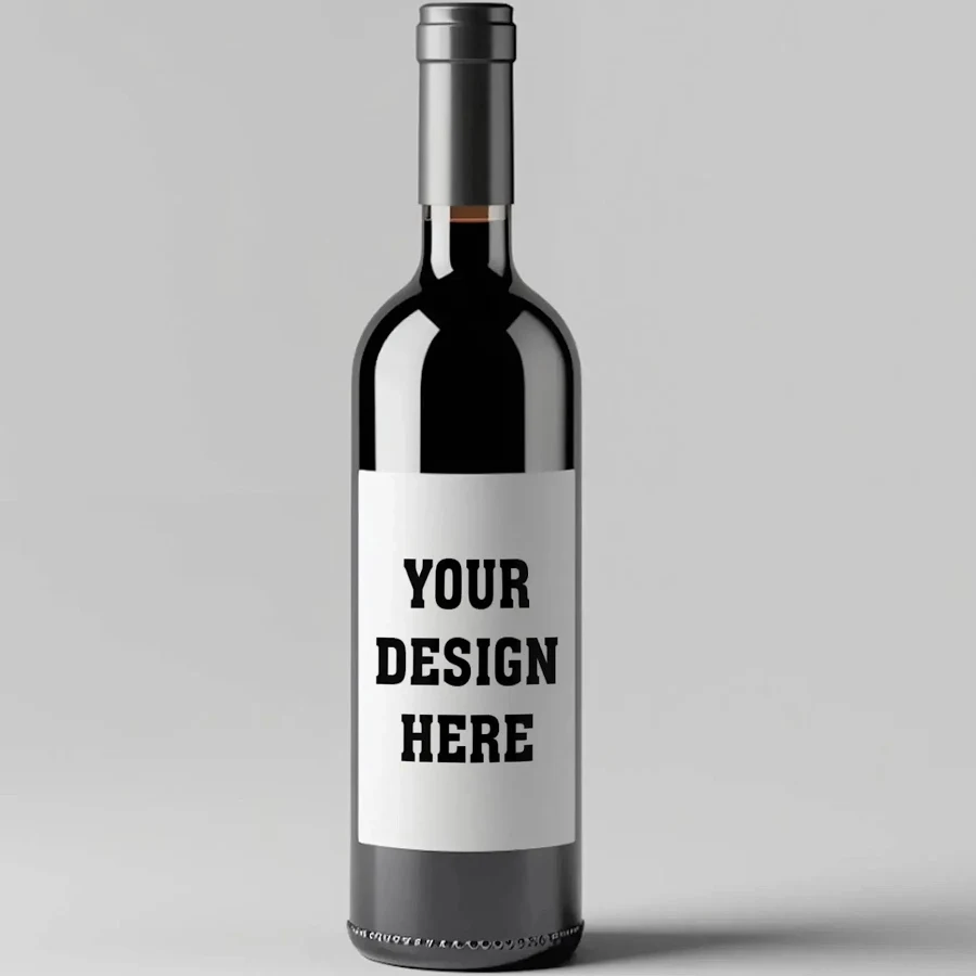 Custom Business Wine Labels | Bulk Branded Bottle Labels 1 Label @ $5.00 each