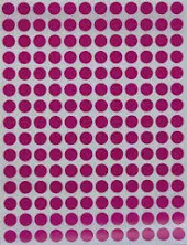 Royal Green Small Stickers Color Code Label Dots for Labeling, 1/4 inch in Purple, 9000 Pack