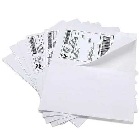 Neflaca Half Sheet Self Adhesive Shipping Labels for Laser and Inkjet Printers