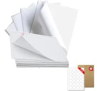 Wholesale fba label ticker a4 elf-adhesive label paper bar ticker kiss cut pvc paper a4 ize label heet 10 gloss label a4 laser 100 heets dln a4 format