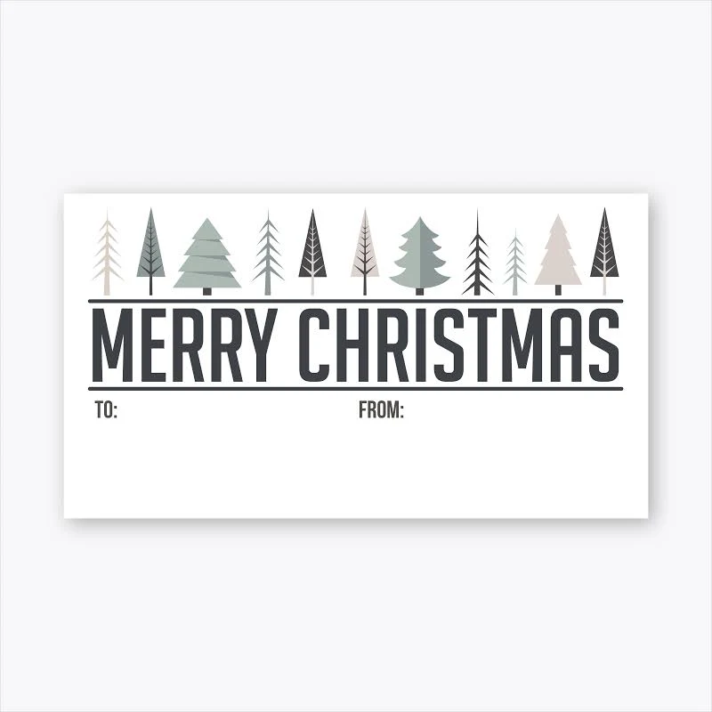 30ct. to and from Christmas Gift Wrapping Labels Stickers