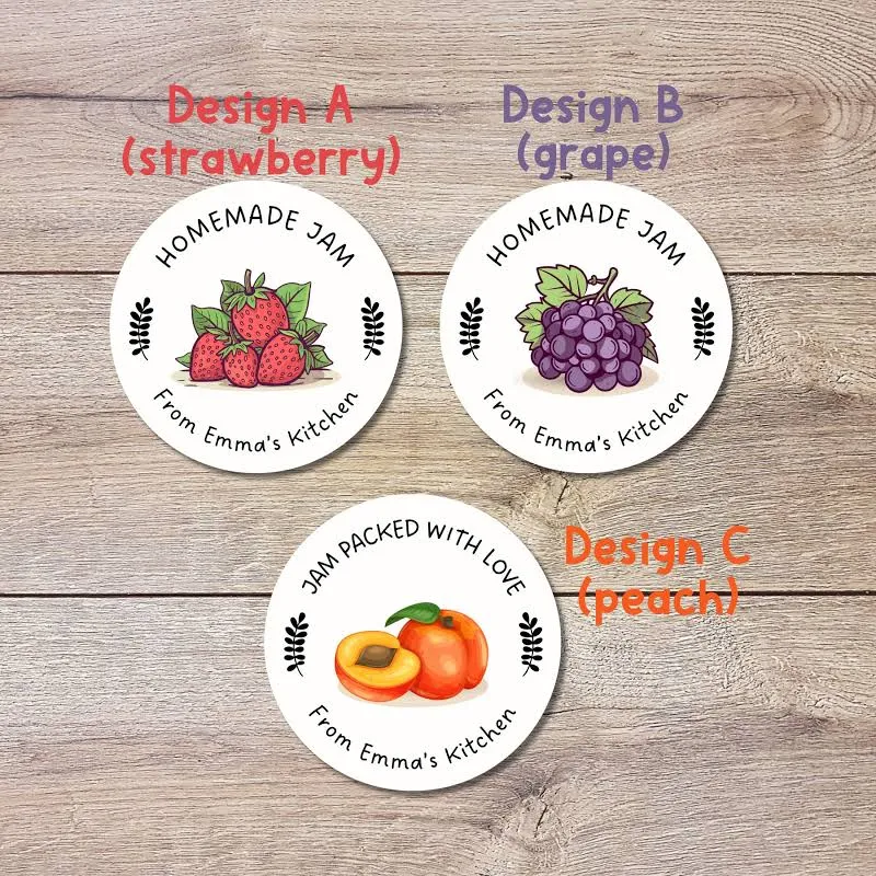 Personalized Homemade Jam Stickers