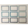 Small Self-Adhesive Labels - Pack of 18 Blue/Green