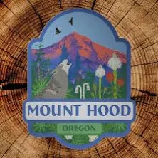 Mount Hood Portland Matte Mirror PVC-Free Sticker