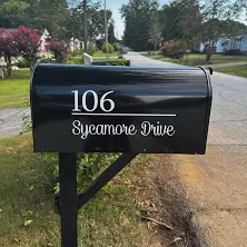 Mailbox Number and Address Decal Mailbox Label Letters Custom Vinyl Stickers
