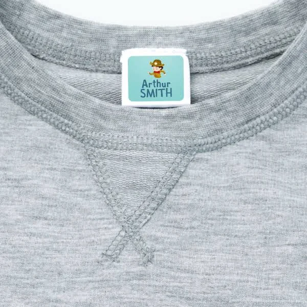 stick-on clothing labels