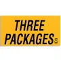 Three Packages Self-Adhesive Identification Stickers
