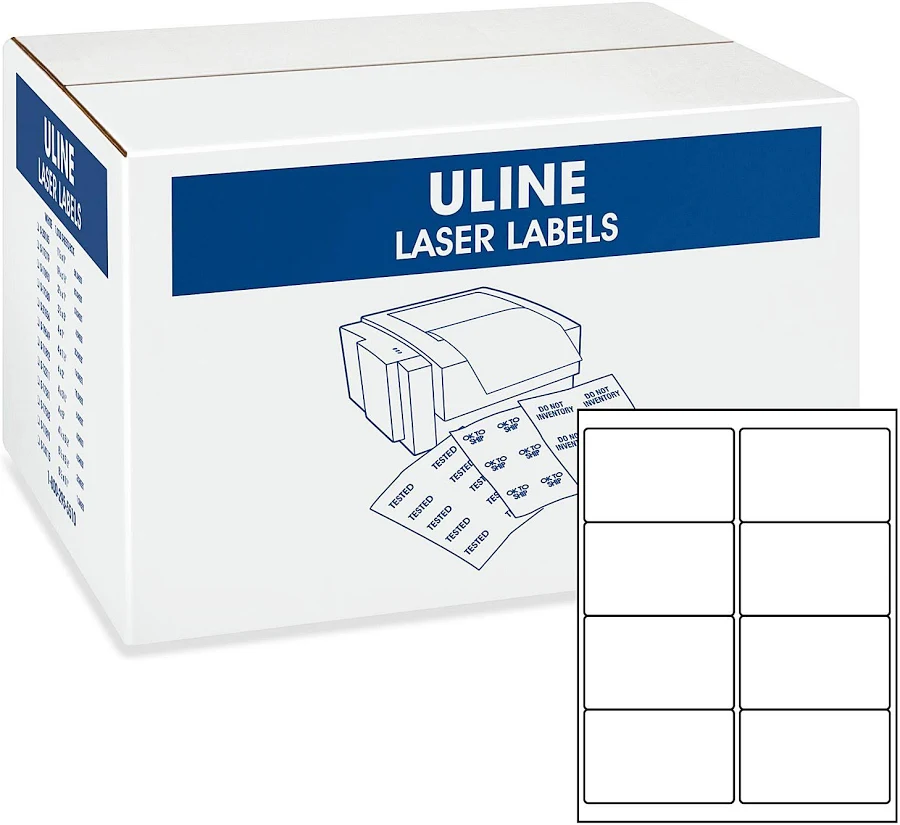 ULINE Laser Labels Bulk Pack