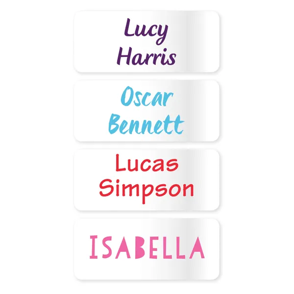 Name Labels - Clear Medium