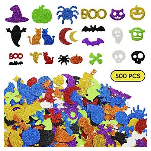 500 Pcs Halloween Foam Sticker…
