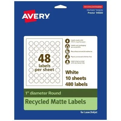 Avery EcoFriendly Round Labels
