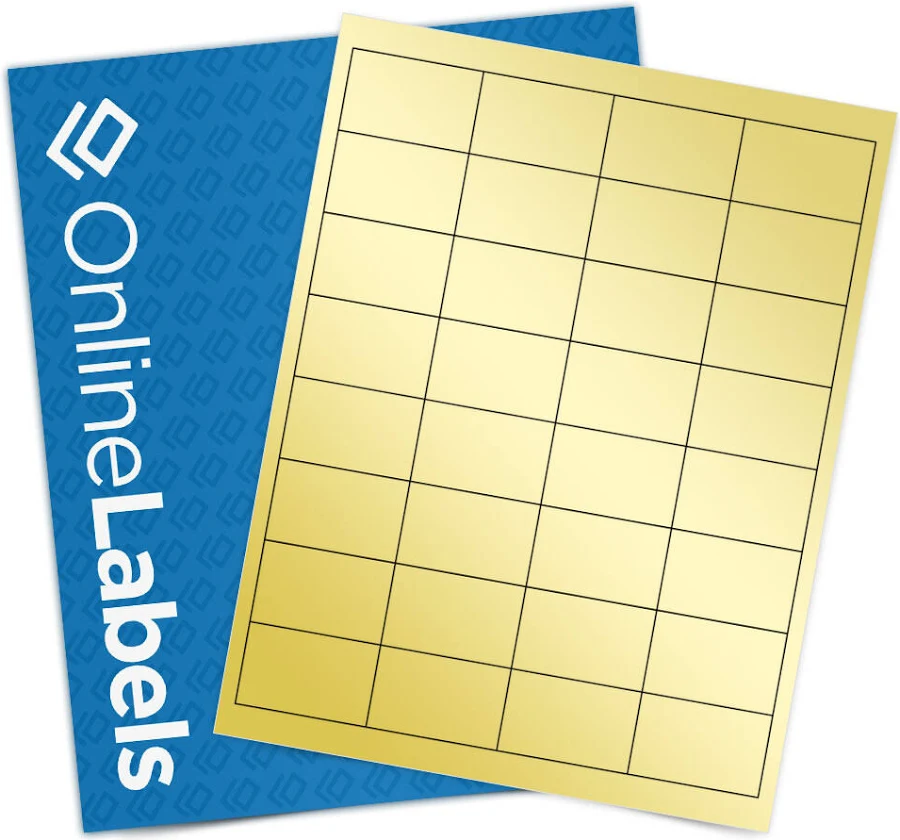 1" x 1.25" Labels, 1 Sheet, 100% Recycled White