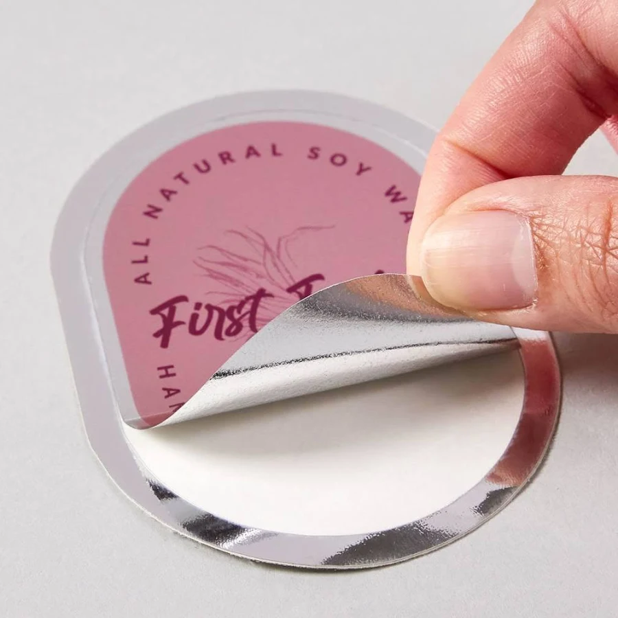 Avery? Custom Metallic Round Stickers
