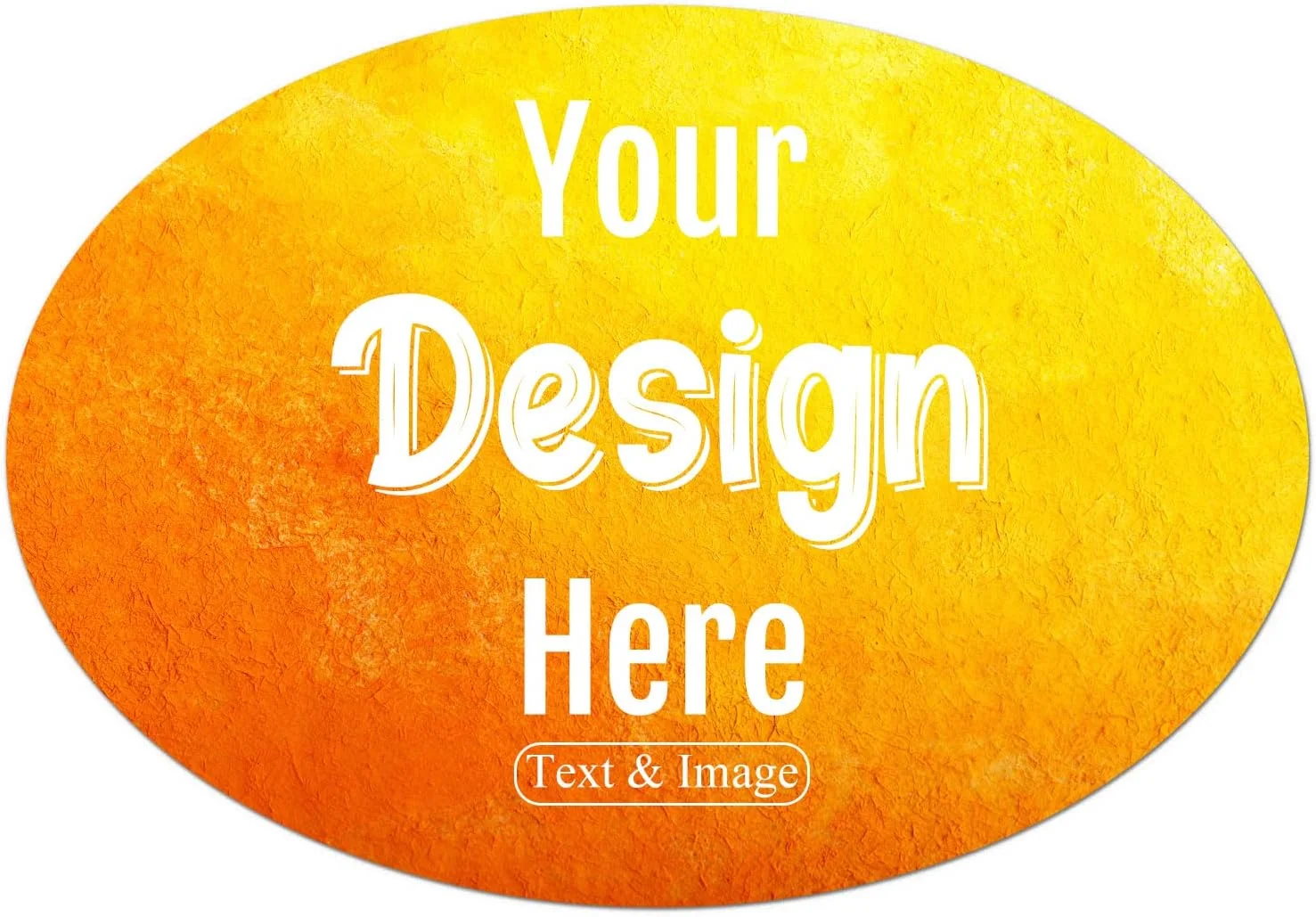 100-500 Custom Stickers Personalized Labels, Customized Stickers with Any Image Logo and Text. Custom Stickers for Business Logo Labels,etc. (Oval,2X1