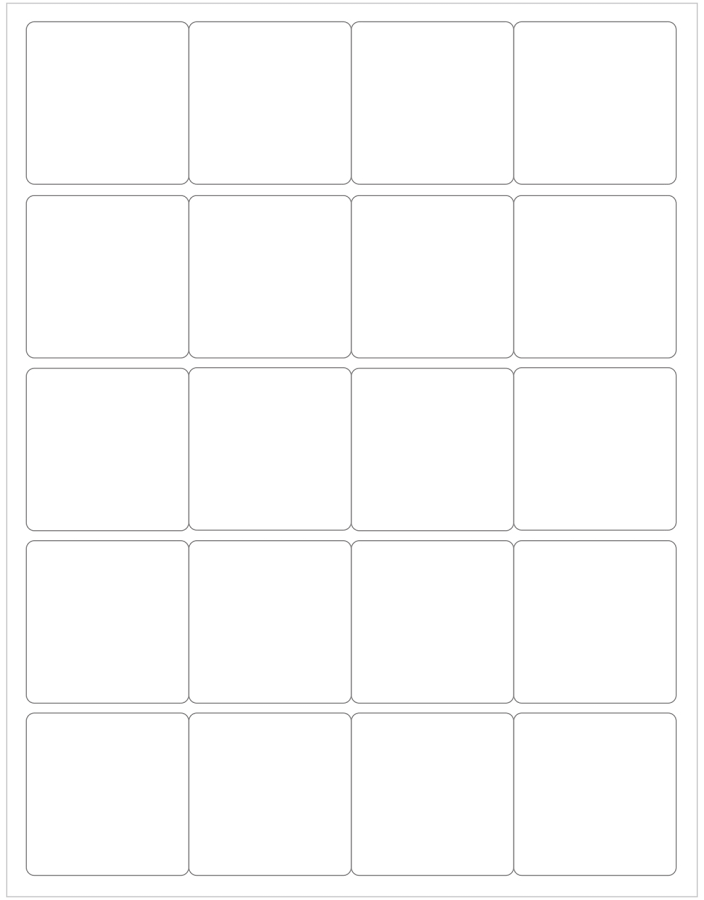 2" Compostable Square Labels