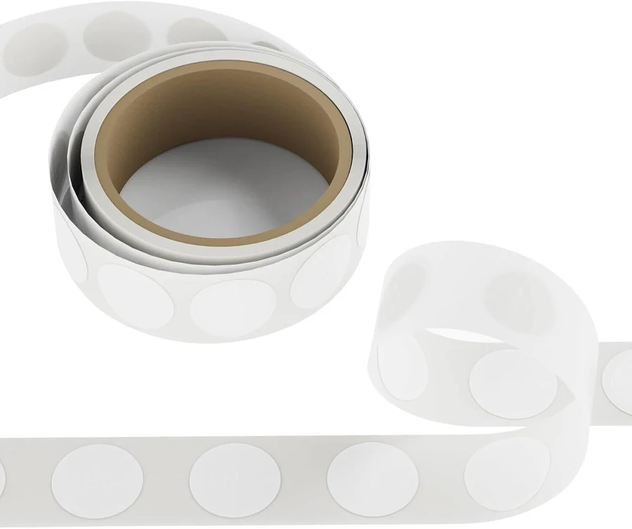 10-pack Ntag215 Nfc Stickers – 25mm Round, Blank White Nfc Tags
