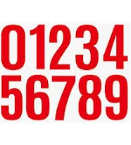 4 Inch Multicolor Vinyl Number Stickers - Self-Adhesive Decals for Mailbox, Car & Home,Large Digit Labels,Weatherproof Number Signs Number Labels For