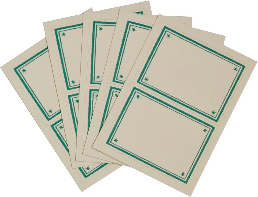 Large Self-Adhesive Labels (10 Pack) Turquoise