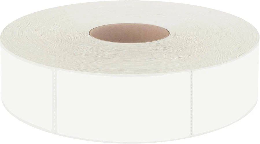 600 Pcs Rectangular Stickers, Blank Write On Labels Self-adhesive Roll