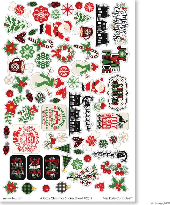 A Cozy Christmas Sticker Sheet