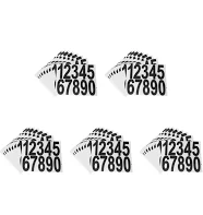 8 Sheets Waterproof Address Number Labels Stick On Mailbox Numbers