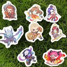 Custom Vinyl Stickers - Design Your Own Personalized Labels, Decales 1"(25.4mm) / Holographic Broken Glass / 10pcs