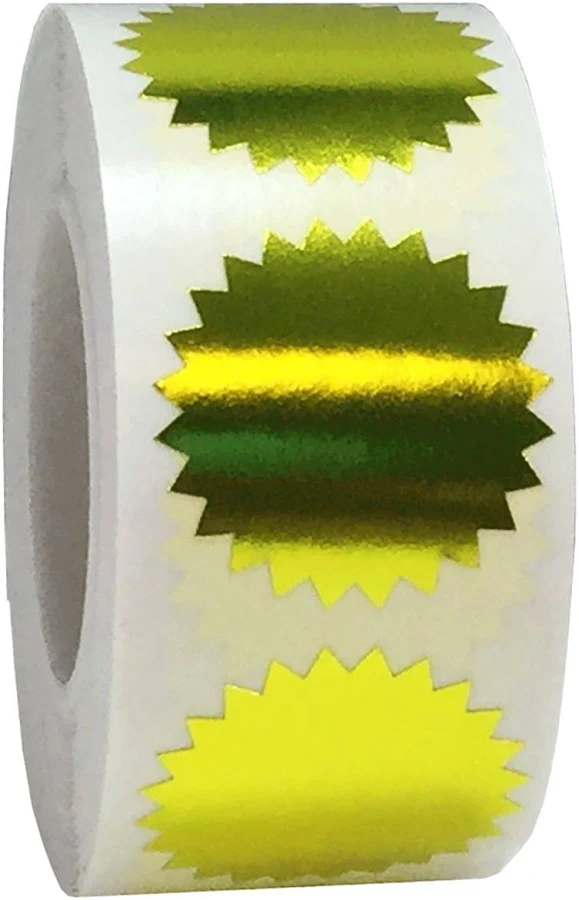 Envelope Package Seals Serrated Edge Color Coding Labels
