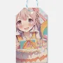 Anime Girl Birthday Cake Gift Tags