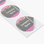 Custom Waterproof Labels | 50 qty | 1" x 1" | VistaPrint | Design: Gray, Retail, Beauty & Spa, Styles & Themes, Industry, Art & Entertainment