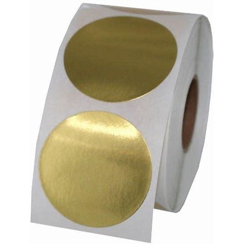 Gold Foil Circle Stickers And Labe…