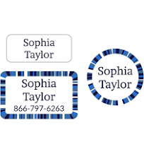 Personalized Clothing Labels Pack - Confetti Clothing Labels Pack - Starry Night by Name Bubbles