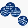 Custom Sticker Singles | 10 qty | 2" x 2" | VistaPrint | Design: Blue, Campaigning & Fundraising, Politics, Styles & Themes, Industry