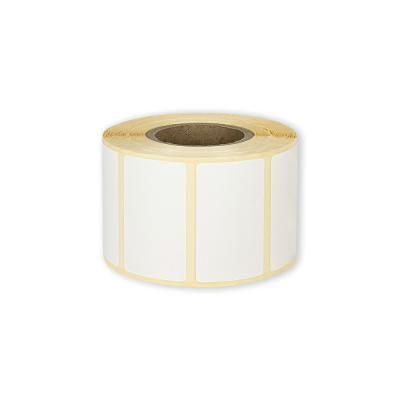 White paper self-adhesive THERMAL labels 50x30 mm, 1000 labels per roll