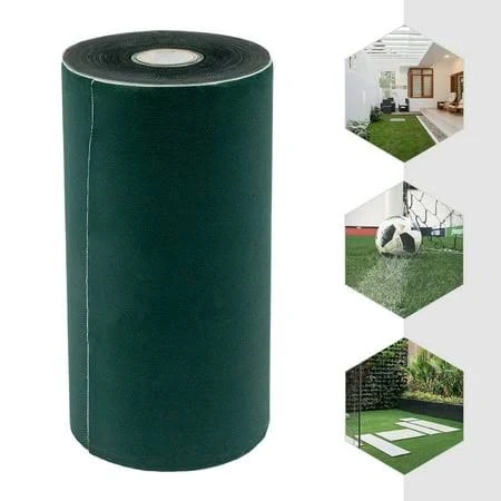 98ft Green Rectangular Floor Mount Artificial Turf Tape High-Strength Bonding Tape for Commercial Pet Areas, Size: 30