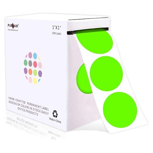 1 Inch Round Permanent Adhesiv…