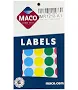 Maco Color Coding Labels 3/4" Round 1000/Pk