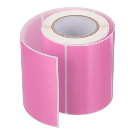 Rectangle Self-Adhesive Color Coding Labels for Office Use (Pink)