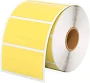 MUNBYN - 2.25"x1.25" Thermal Sticker Labels, Self-Adhesive Barcode Label Paper for Direct Thermal Printer and Business - Yellow
