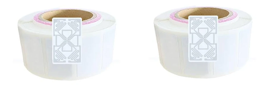 Passive UHF 860~960Mhz White 54*34mm Rectangular KM4Q RFID Tag Label Art Paper Sticker|100Pcs