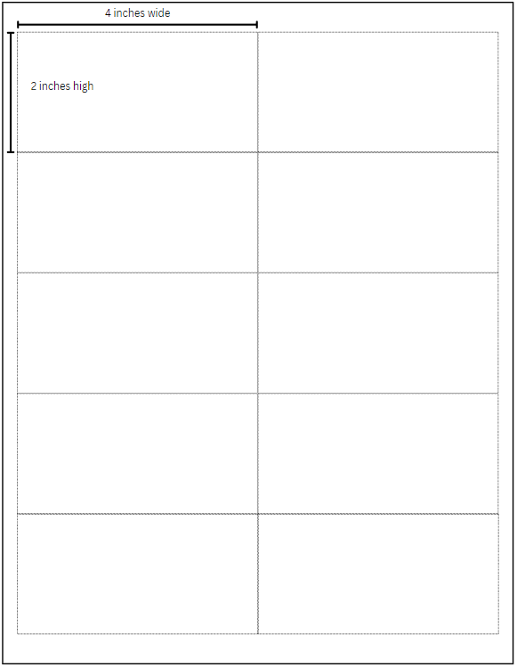 21LP Blank Laser Print Label