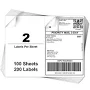 Ryhampaper Half Sheet Self Adhesive Shipping Labels for Laser/Inkjet Printers