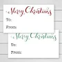 Christmas Gift Tag Stickers