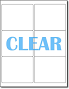 Crystal Clear Labels -3 1/3" X 4