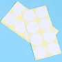 15 Sheets Blank Stickers Self Adhesive Sticky Label White Circle