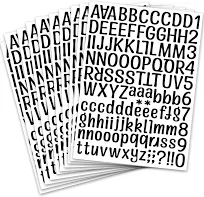 1260 Pcs 10 Sheets Vinyl Letters Stickers Numbers Decals For Mailbox