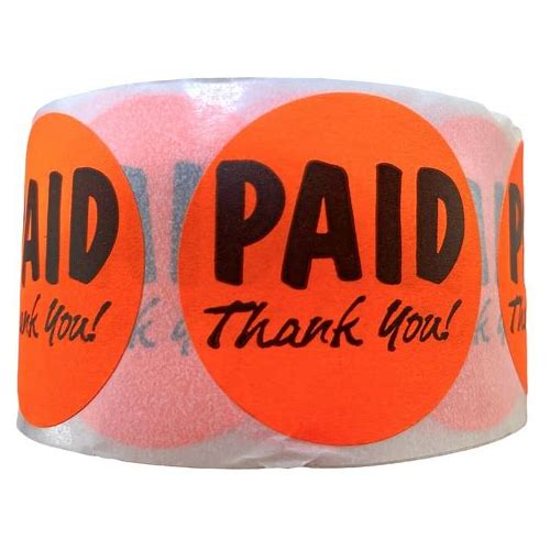 500Paid Thank You Store Sticker…