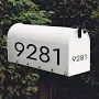 Custom Mailbox Decal / Choose Font, Color, Size / Personalized house number address / Customizable vinyl lettering