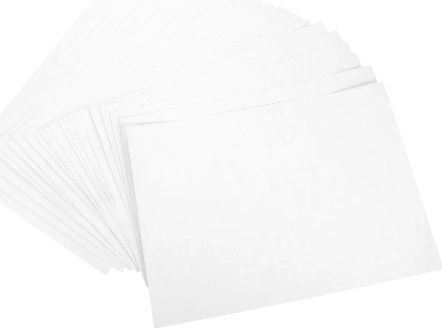 Bestyash 50 Sheets White Blank Sticker Paper for Printer, Label Paper for Daily Use and Craft Projects