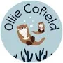 Personalized Clothing Labels - Otter Clothing Labels - Otter Powder Blue/Circle by Name Bubbles